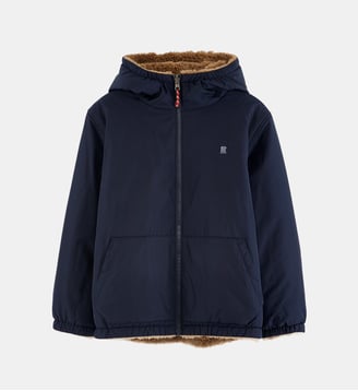 Manteau Rowan réversible capuche - Bellerose - Bleu marine