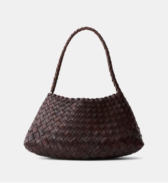 Sac à main Rosanna tressé - Dragon Diffusion - Marron foncé