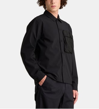 Surchemise coupe-vent unie - C.P. Company - Noir