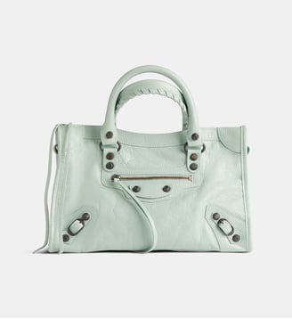 Sac cabas Le City bag S en cuir - Balenciaga - Vert