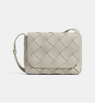 Sac à main Diago en cuir - Bottega Veneta - Gris clair