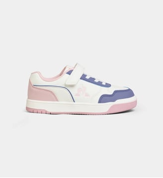 Baskets basses LCS Court Breaker finition lisse - Le Coq Sportif - Blanc et lilas
