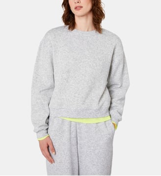 Sweat droit signature - American Vintage - Gris clair