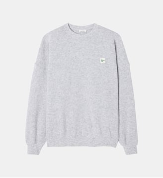 Sweat droit signature - American Vintage - Gris clair