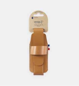 Étui à couteau en cuir - Opinel - Marron