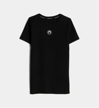 T-shirt logo Moon en coton bio - Marine Serre - Noir