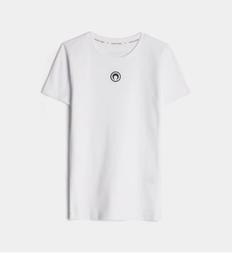 T-shirt logo Moon en coton bio - Marine Serre - Blanc