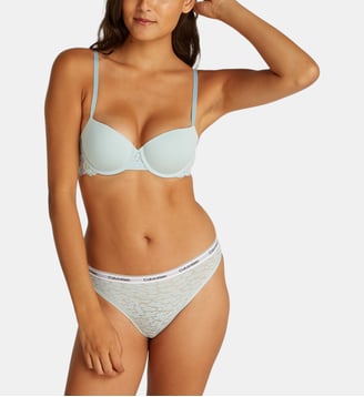 Soutien gorge CK Attraction balconnet - Calvin Klein - Vert d'eau