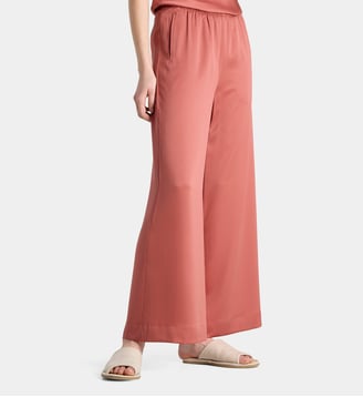 Pantalon large fluide satiné - Calvin Klein - Terracotta