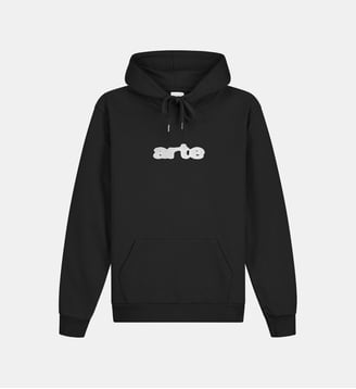 Hoodie droit coton signature - Arte - Noir