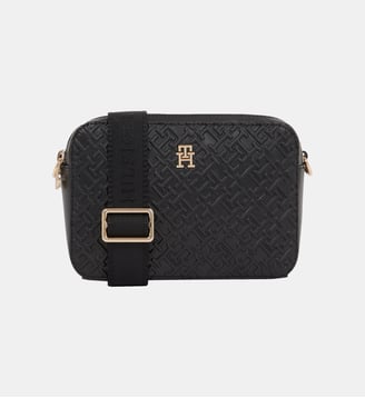 Sac à main caméra Distinct monogrammé - Tommy Hilfiger - Noir