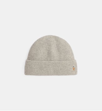 Bonnet en laine signature - Polo Ralph Lauren - Beige gris