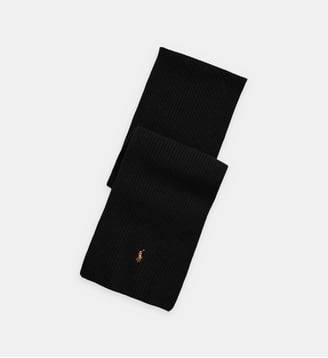 Echarpe en laine signature - Polo Ralph Lauren - Noir