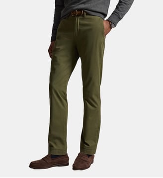 Pantalon droit chino en coton - Polo Ralph Lauren - Olive d'été