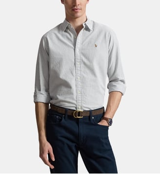Chemise droite à rayures - Polo Ralph Lauren - White
