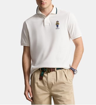Polo droit coton piqué Polo Bear - Polo Ralph Lauren - Blanc