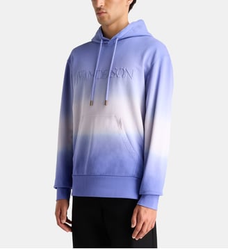 Hoodie dégradé en coton bio - JW Anderson - Lavande