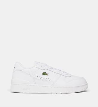 Baskets basses T-Clip Set en cuir - Lacoste - Blanc