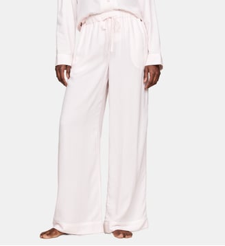 Pantalon de pyjama droit fluide à rayures - Tommy Hilfiger - Rose poudre