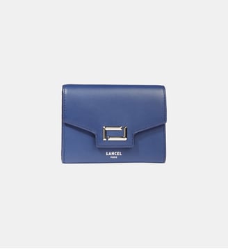 Portefeuille rectangulaire Angele en cuir - Lancel - Bleu marine