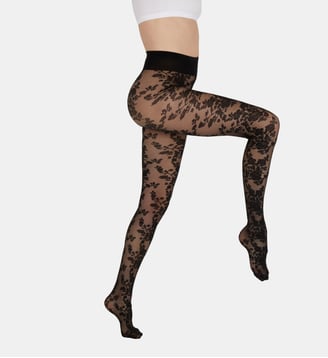Collants dentelle - Le Bourget - Noir