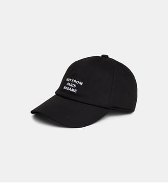Casquette Slogan en coton - Drôle De Monsieur - Black