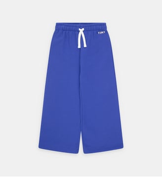 Pantalon large en coton - Tinycottons - Bleu