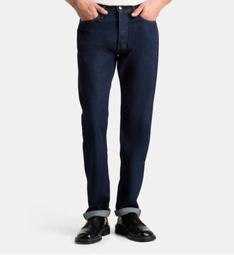 Jean droit standard - Calvin Klein - Denim bleu foncé