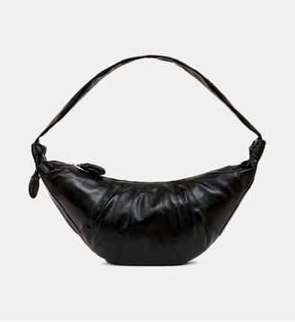 Sacoche Soft Croissant Large en coton - Lemaire - Vert foncé