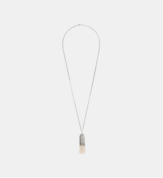 Collie sautoir Personal Brush - Lemaire - Argent et écru