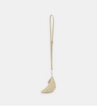 Sac pochette Croissant cuir - Lemaire - Beige chiné