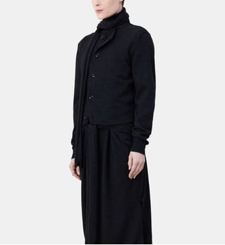 Cardigan droit boutonné - Lemaire - Anthracite