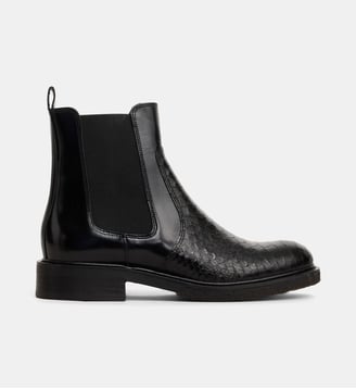Bottines Chelsea A7118 cuir façon python - Billi Bi - Noir 1