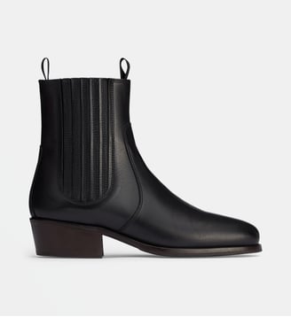 Bottines Chelsea en cuir - Lemaire - Black