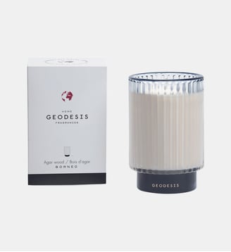 Bois d'agar - Bougie Parfumée Prestige - Geodesis - Blanc
