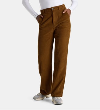 Pantalon large Ronda velours côtelé - Chloé Stora - Camel