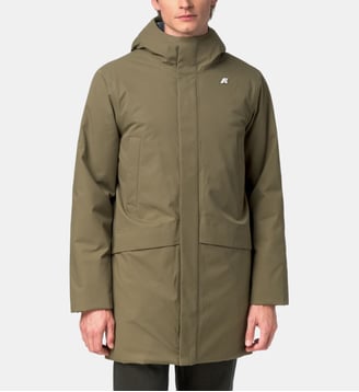 Parka imperméable Jarno Marmotta à capuche - K-Way - Kaki clair