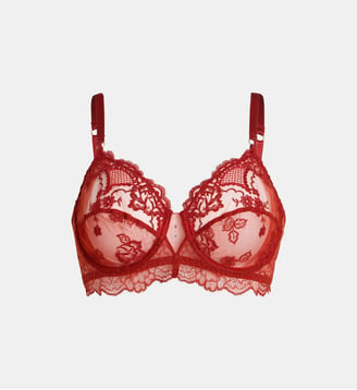Soutien-gorge corbeille Sublime En Dentelle - Lise Charmel - Rouge foncé