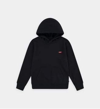Hoodie droit signature en coton mélangé - Levi's Kids - Noir