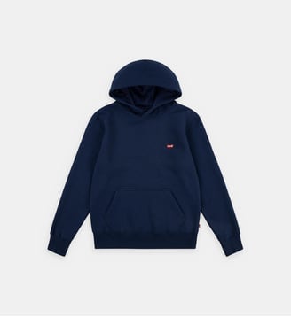 Hoodie droit signature en coton mélangé - Levi's Kids - Bleu foncé