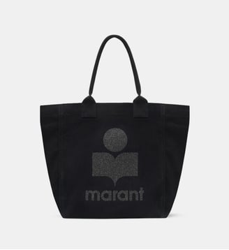 Sac cabas Yenky Zipped en coton - Isabel Marant - Noir