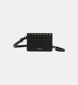 Porte-cartes en cuir - Isabel Marant - Noir