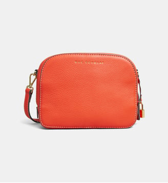 Sac à main Rooibos Romy cuir grainé - Mac Douglas - Orange corail