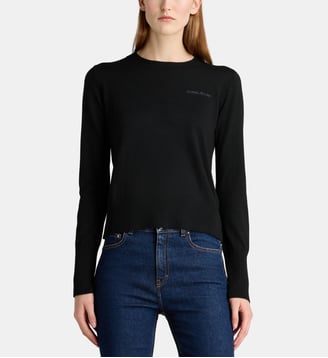 Pull signature - Guess Jeans - Noir