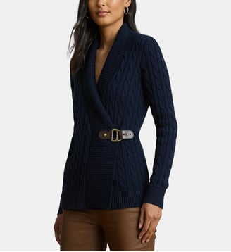 Gilet droit Donato en coton - Lauren Ralph Lauren - Marine