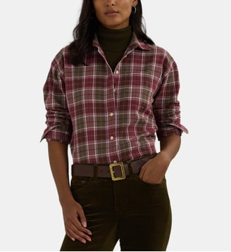 Chemise droite Brawley à carreaux - Lauren Ralph Lauren - Multicolore
