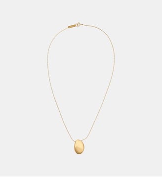 Collier en laiton effet pierre - Isabel Marant - Doré