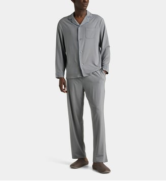 Ensemble pyjama long Wude en tencel stretch - Galeries Lafayette - Gris
