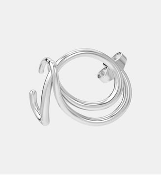Boucle d'oreille en argent rodhié - Droite - Charlotte Chesnais - Argent