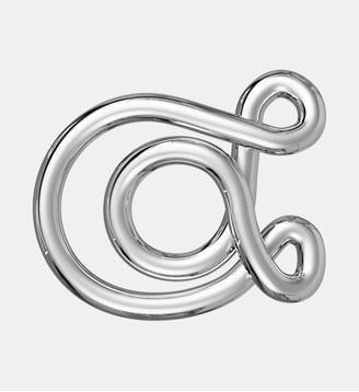 Collier en argent rhodié - Lettre A - avec chaine - Charlotte Chesnais - Argent